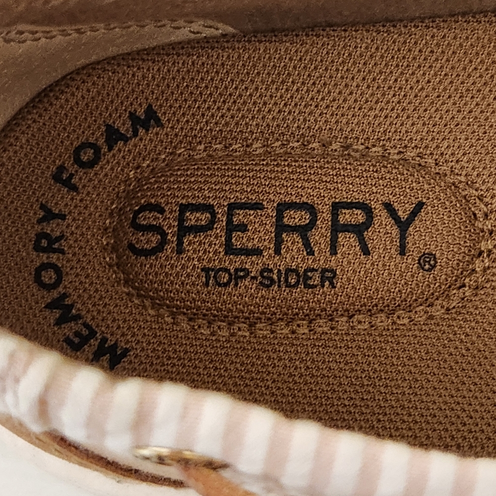 Sperry Angelfish Tan Boat Shoes Size 6.5M - Picture 10 of 12